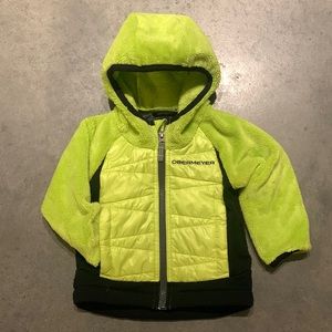 Obermeyer Gamma Hybrid Insulator mixed media quilted fleece jacket